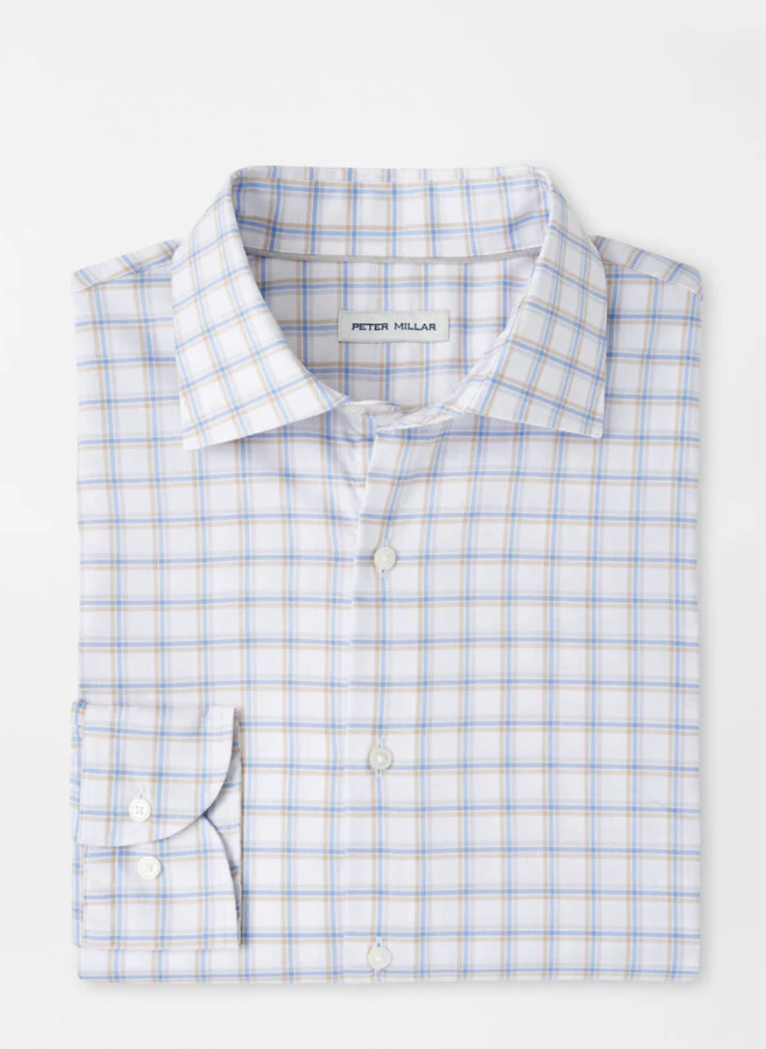 Lenox Crown Lite Cotton-Stretch Sport Shirt in White