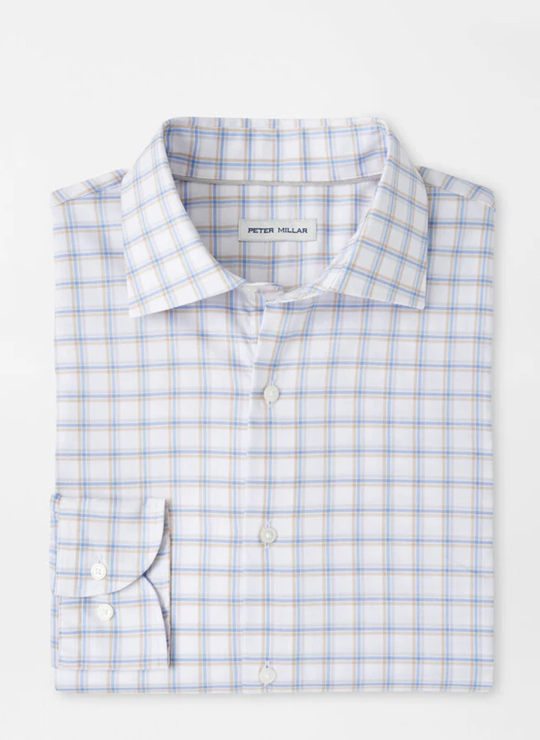 Lenox Crown Lite Cotton-Stretch Sport Shirt in White