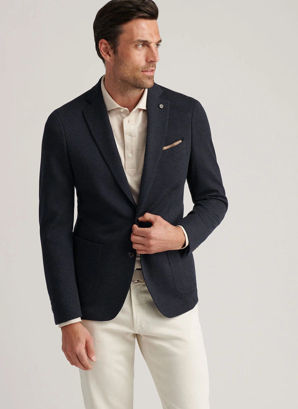 Peter Millar Roland Knit Soft Jacket In Dark Olive