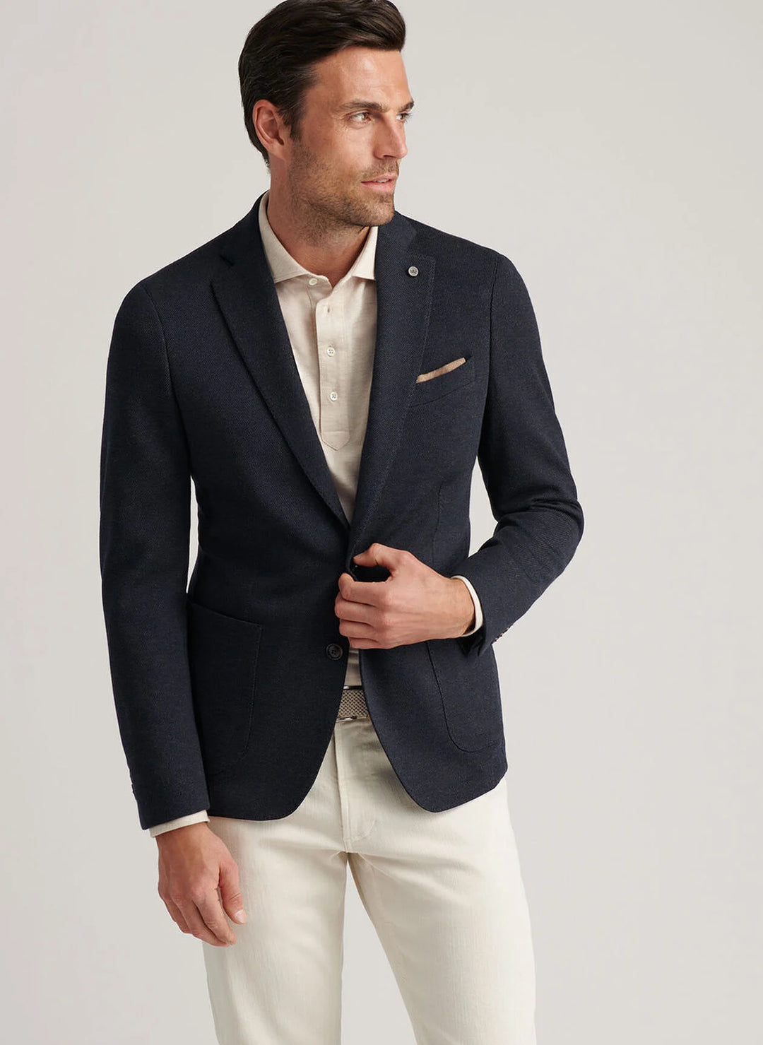 Peter Millar Roland Knit Soft Jacket In Dark Olive