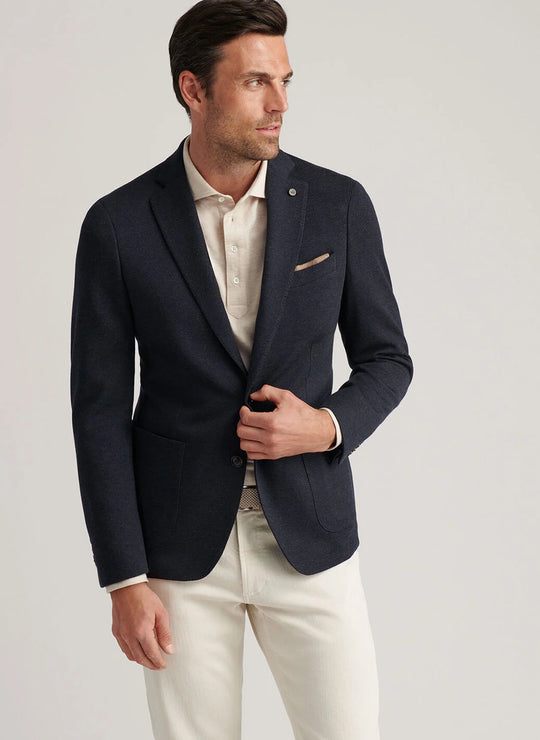 Peter Millar Roland Knit Soft Jacket In Dark Olive