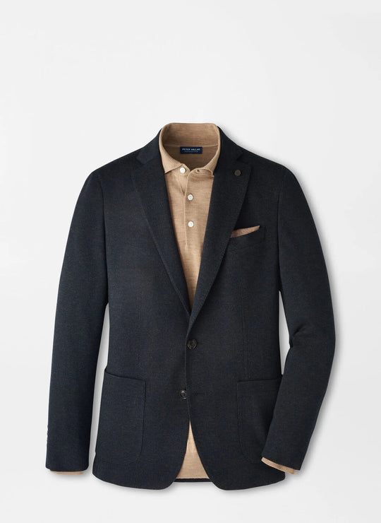 Peter Millar Roland Knit Soft Jacket In Dark Olive