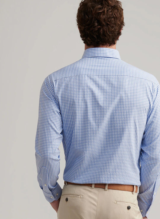 Peter Millar Mitchell Performance Poplin Sport Shirt In Wisteria