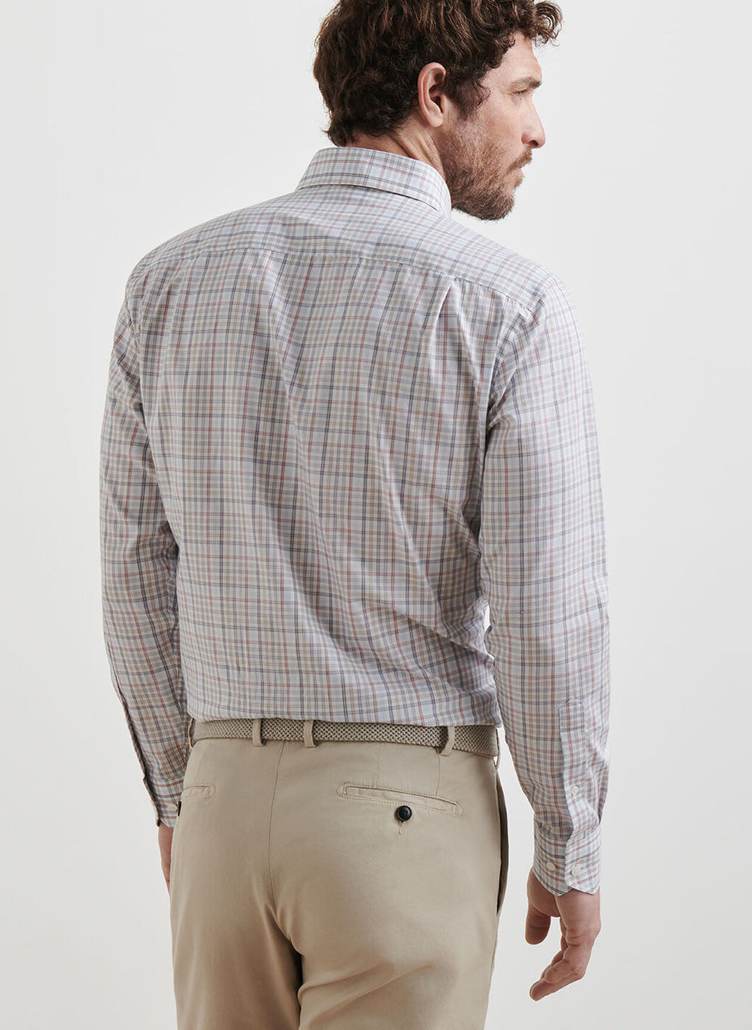 Peter Millar Orvieto Cotton Sport Shirt In Nebula Blue