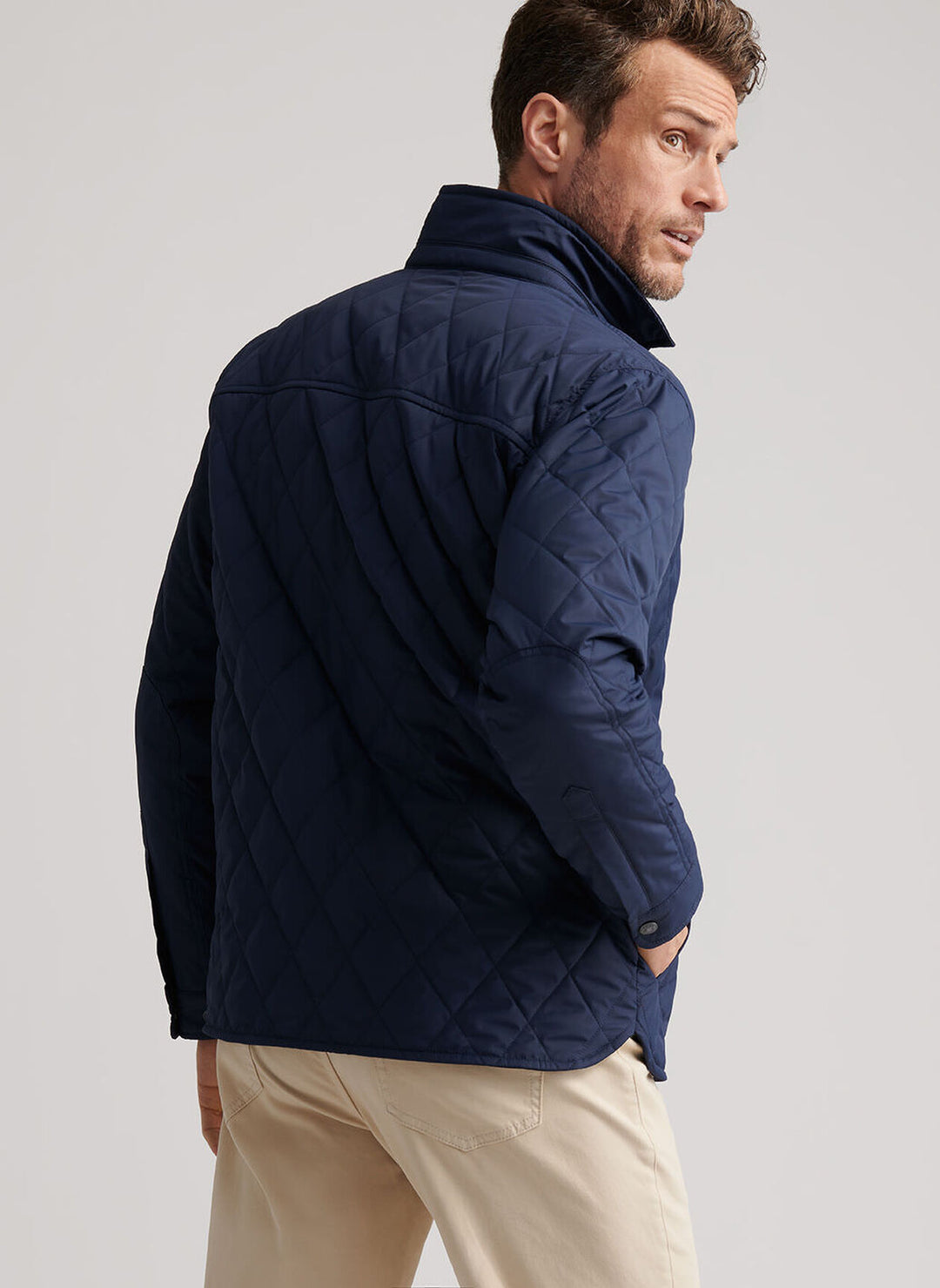 Peter Millar Brighton Shirt Jacket In Navy