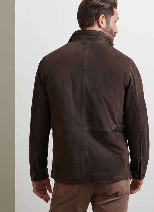 Peter Millar Norwalk Nubuck Coat Espresso