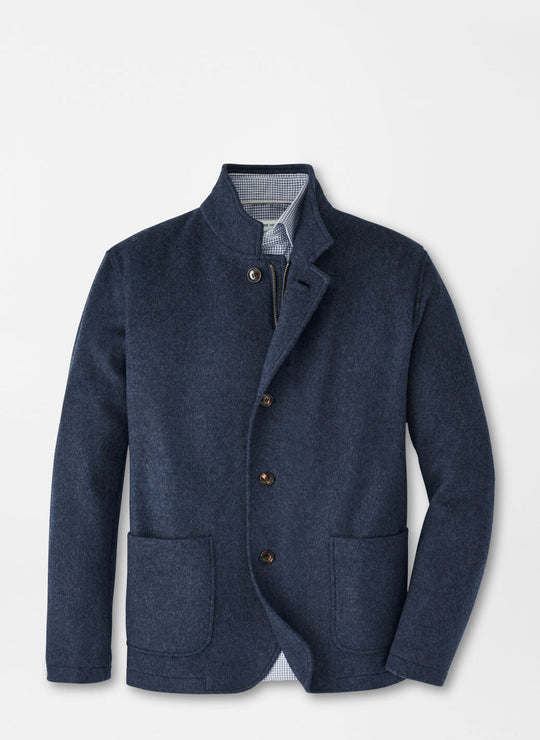Peter Millar Crown Flex Merino Blazer In Atlantic Blue