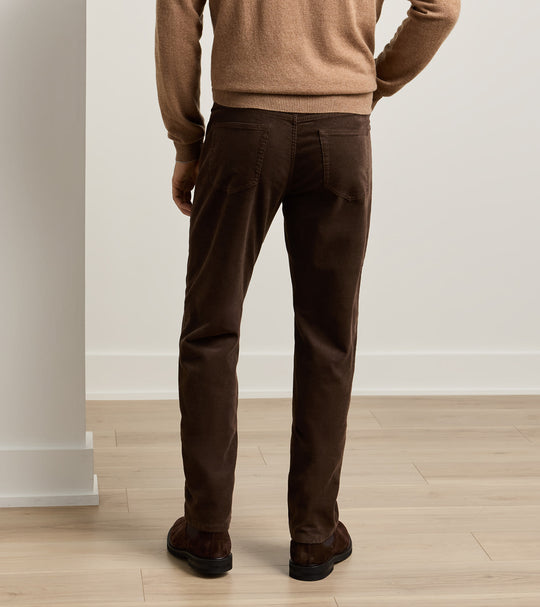Classic Comfort Corduroy Five Pocket Pant In French Press