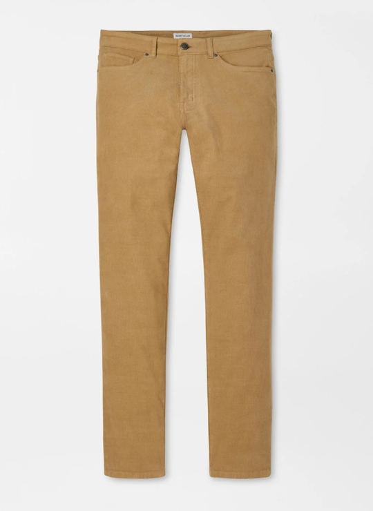 Classic Comfort Corduroy Five Pocket Pant In Khaki