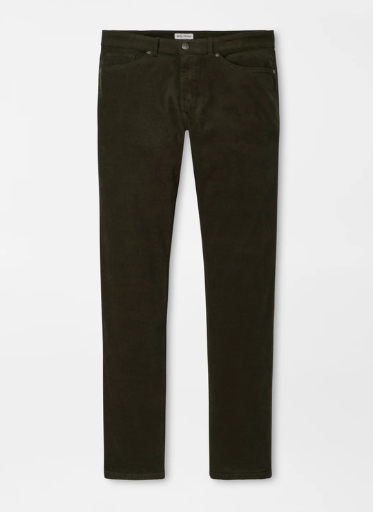 Classic Comfort Corduroy Five Pocket Pant In Olive