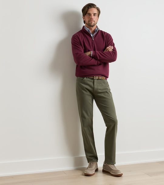 Signature Sateen Five-Pocket Pant In Fatigue