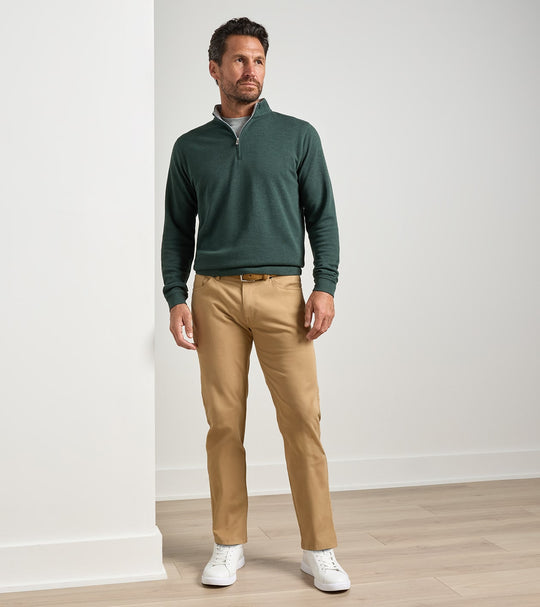 Signature Sateen Five-Pocket Pant In Peanut