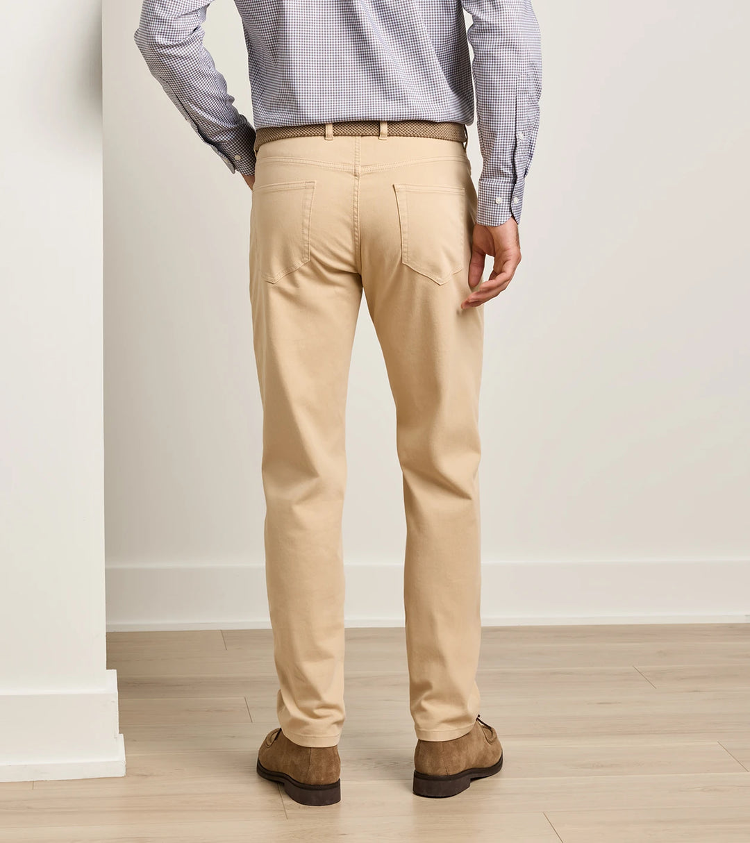 Crown Cotton Canvas Five-Pocket Pant In Camel