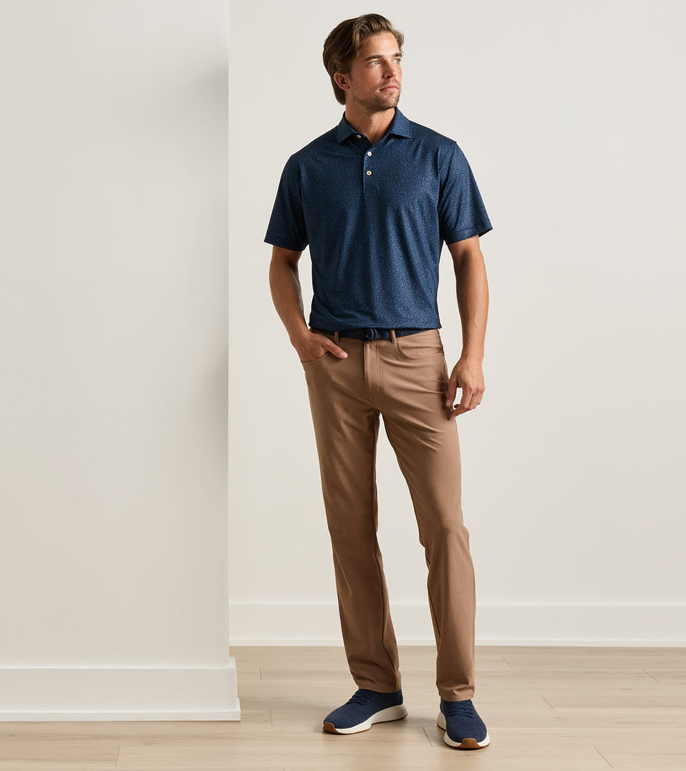 Brevard Performance Flannel Five-Pocket Pant In Dark Amber