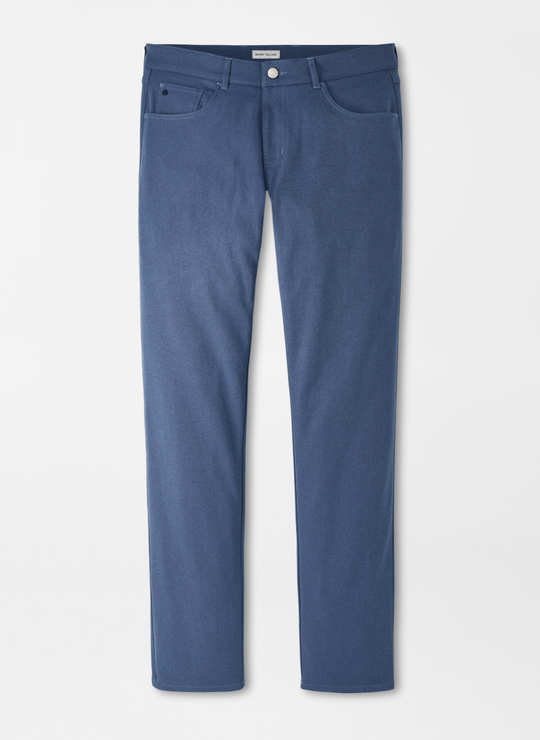 Eb66 Melange Performance Five-Pocket Pant In Soft Navy