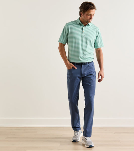 Eb66 Melange Performance Five-Pocket Pant In Soft Navy