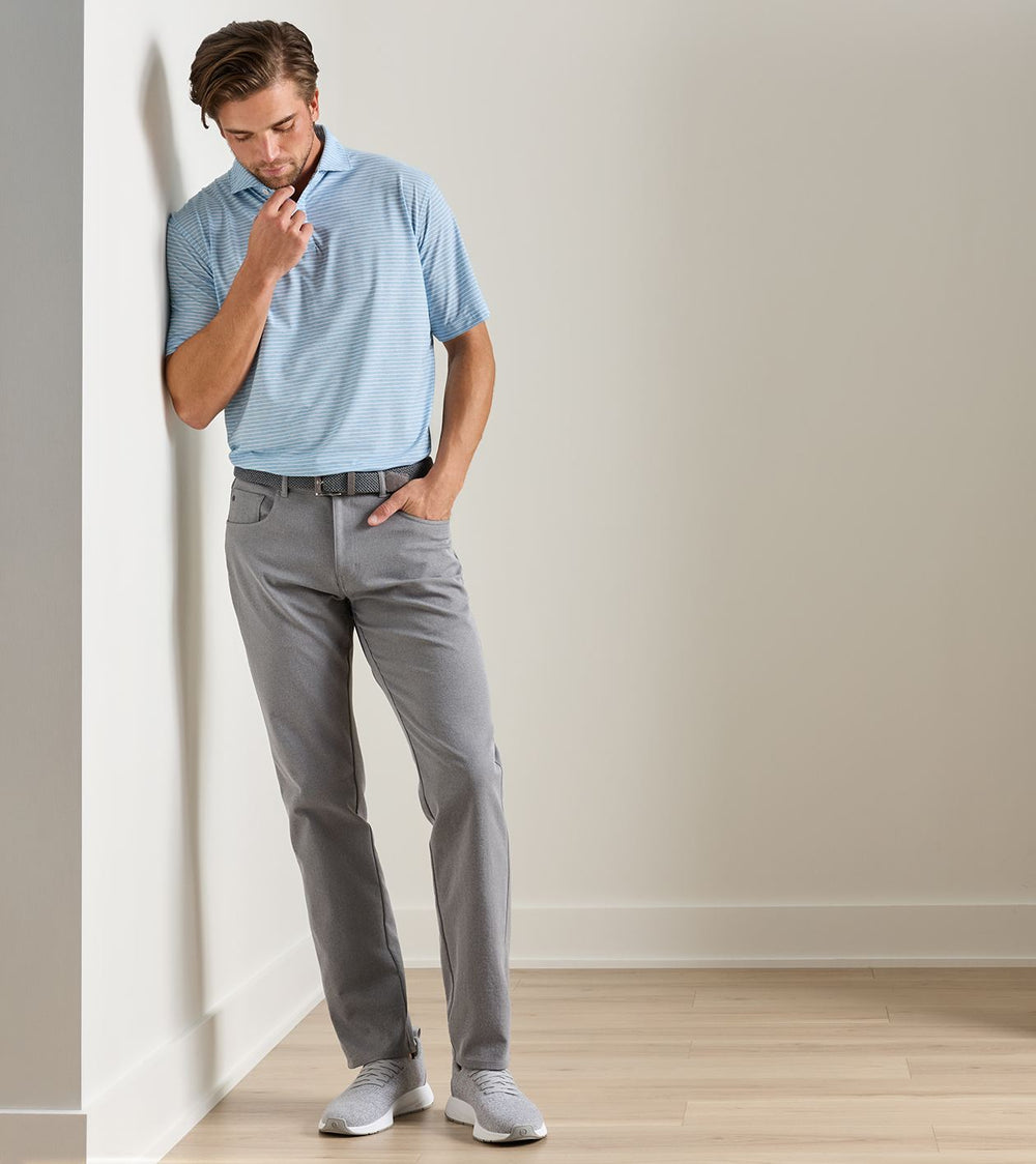 Eb66 Melange Performance Five-Pocket Pant In Smoke