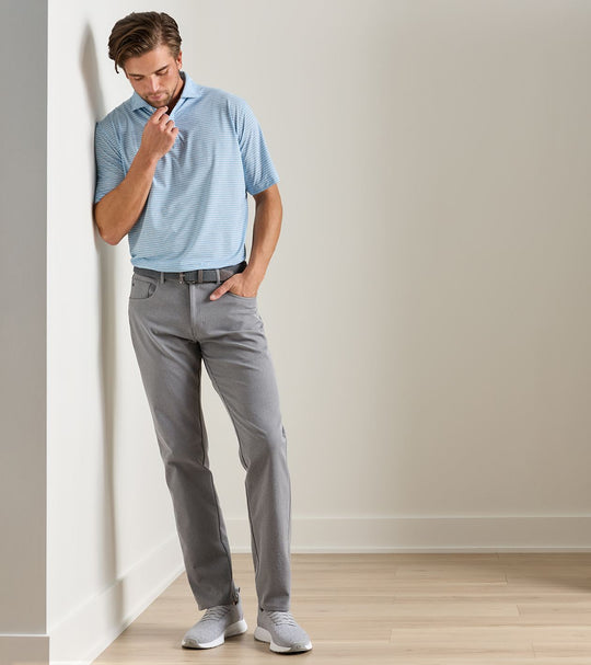 Eb66 Melange Performance Five-Pocket Pant In Smoke