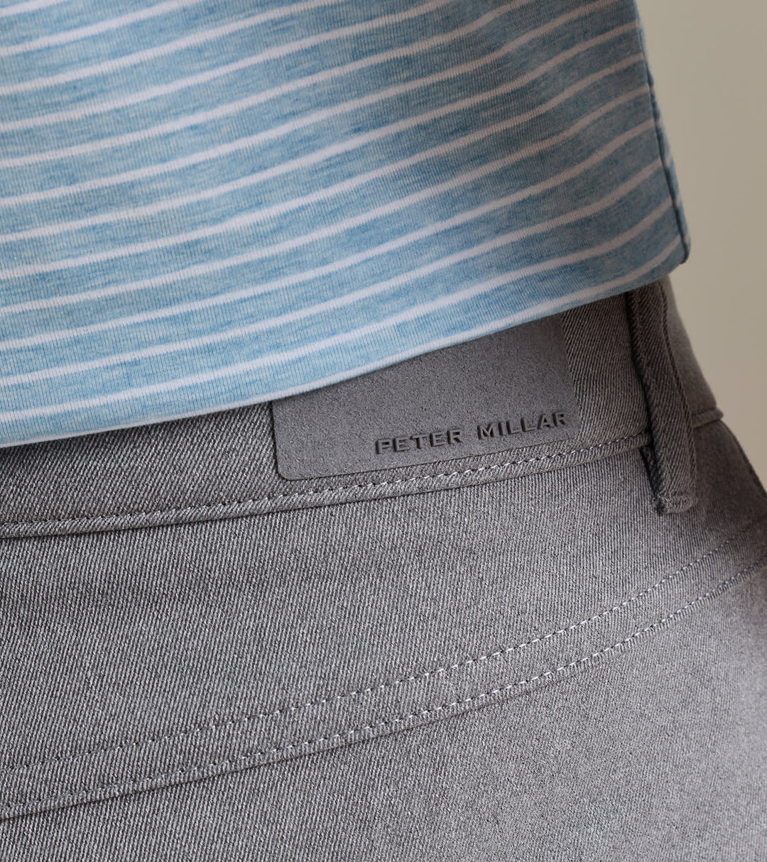 Eb66 Melange Performance Five-Pocket Pant In Smoke