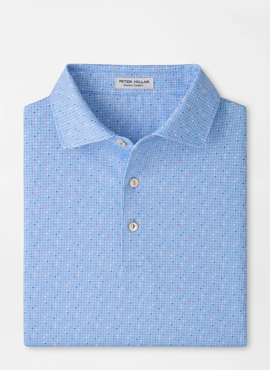 Rivington Performance Jersey Polo In Estate Blue
