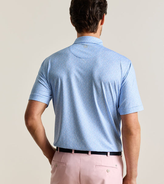 Rivington Performance Jersey Polo In Estate Blue