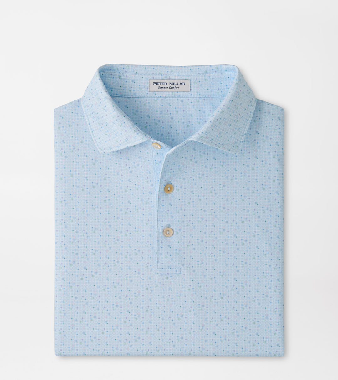 Rivington Performance Jersey Polo In Pale Blue