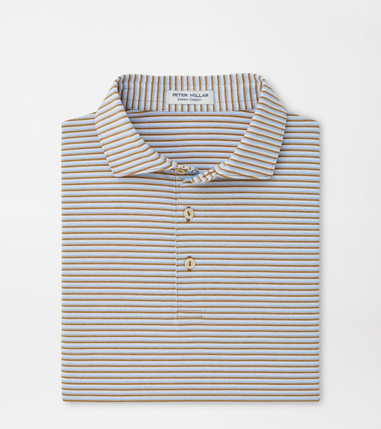 Brooks Performance Jersey Polo In Dark Amber
