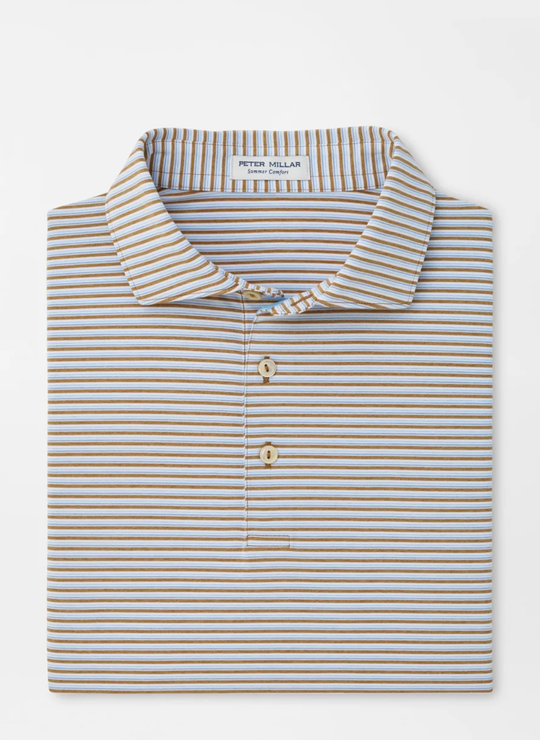 Brooks Performance Jersey Polo In Dark Amber