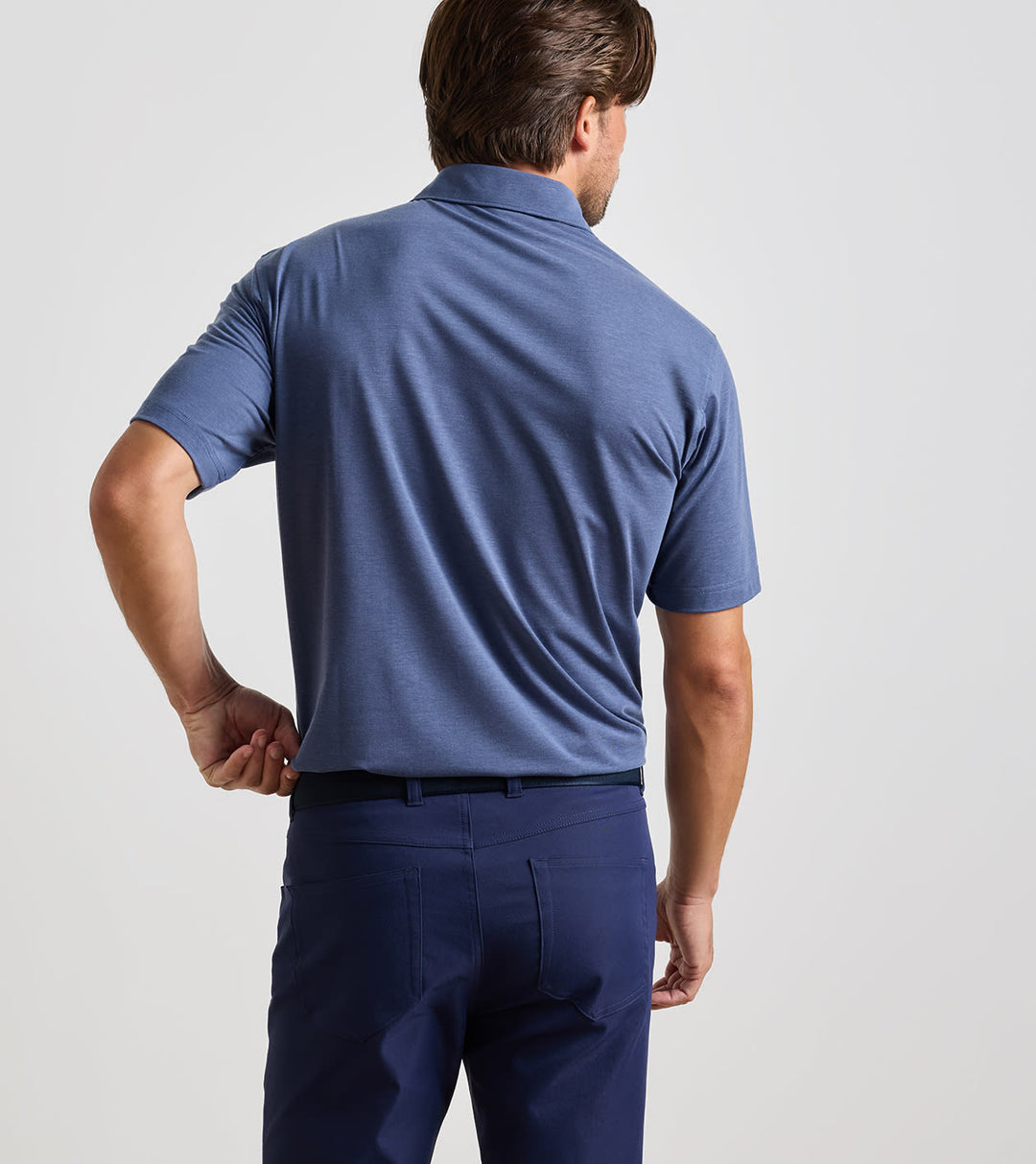 ETC Performance Jersey Polo In Bali Blue