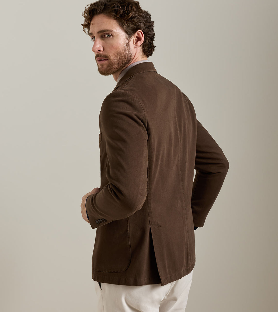 Weekend Cotton Cashmere Soft Jacket In French Press