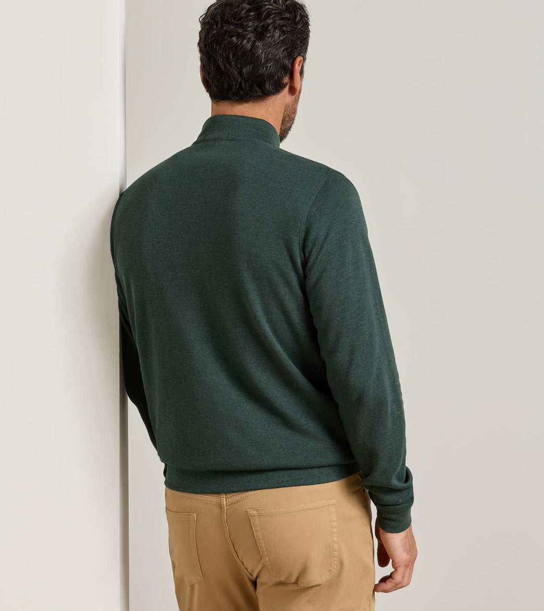 Crown Comfort Quarter-Zip Pullover In Pine Brook