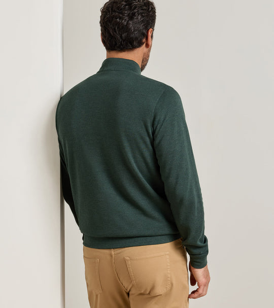 Crown Comfort Quarter-Zip Pullover In Pine Brook
