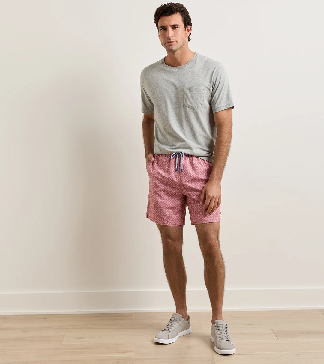 Tails Of Summer Swim Trunk In Red Coral