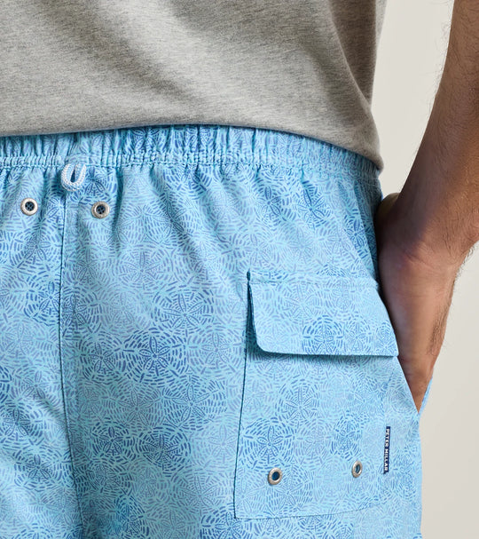 Sand Dollars Swim Trunk In Seaport Blue
