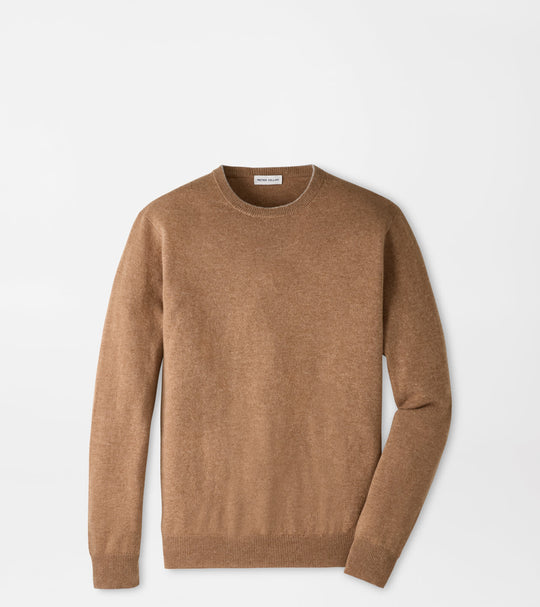 Crown Heritage Cashmere Crewneck Sweater In Camel