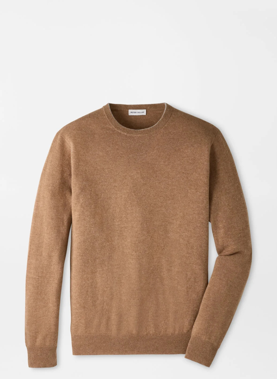 Crown Heritage Cashmere Crewneck Sweater In Camel
