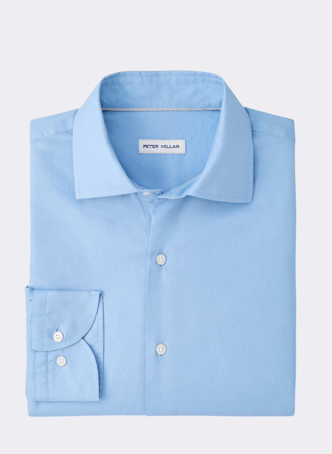 Cool Twill Cotton Modal Sport Shirt in Cottage Blue