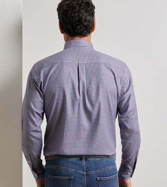 Liam Crown Soft Twill Sport Shirt In Grapeseed