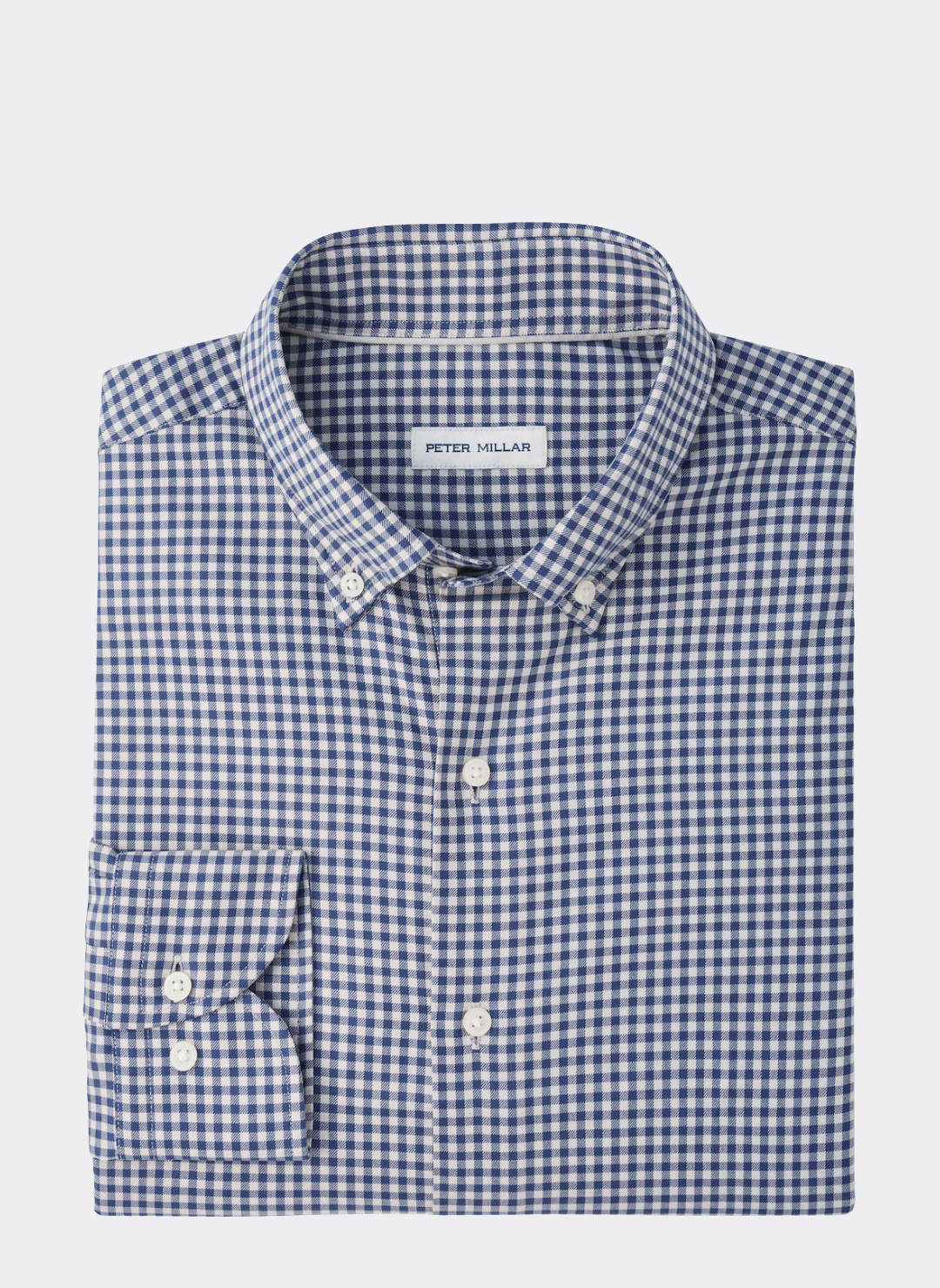 Liam Crown Soft Twill Sport Shirt in Navy