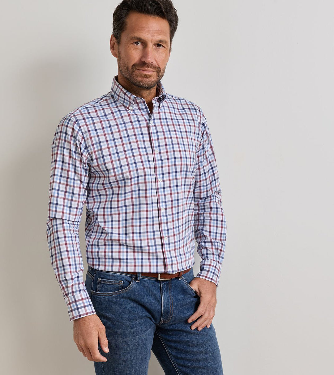 Elliot Crown Lite Cotton-Stretch Sport Shirt In Lakeside