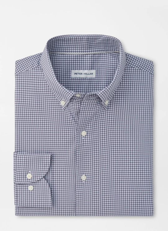 Gregory Crown Lite Cotton-Stretch Sport Shirt In Purple Fig