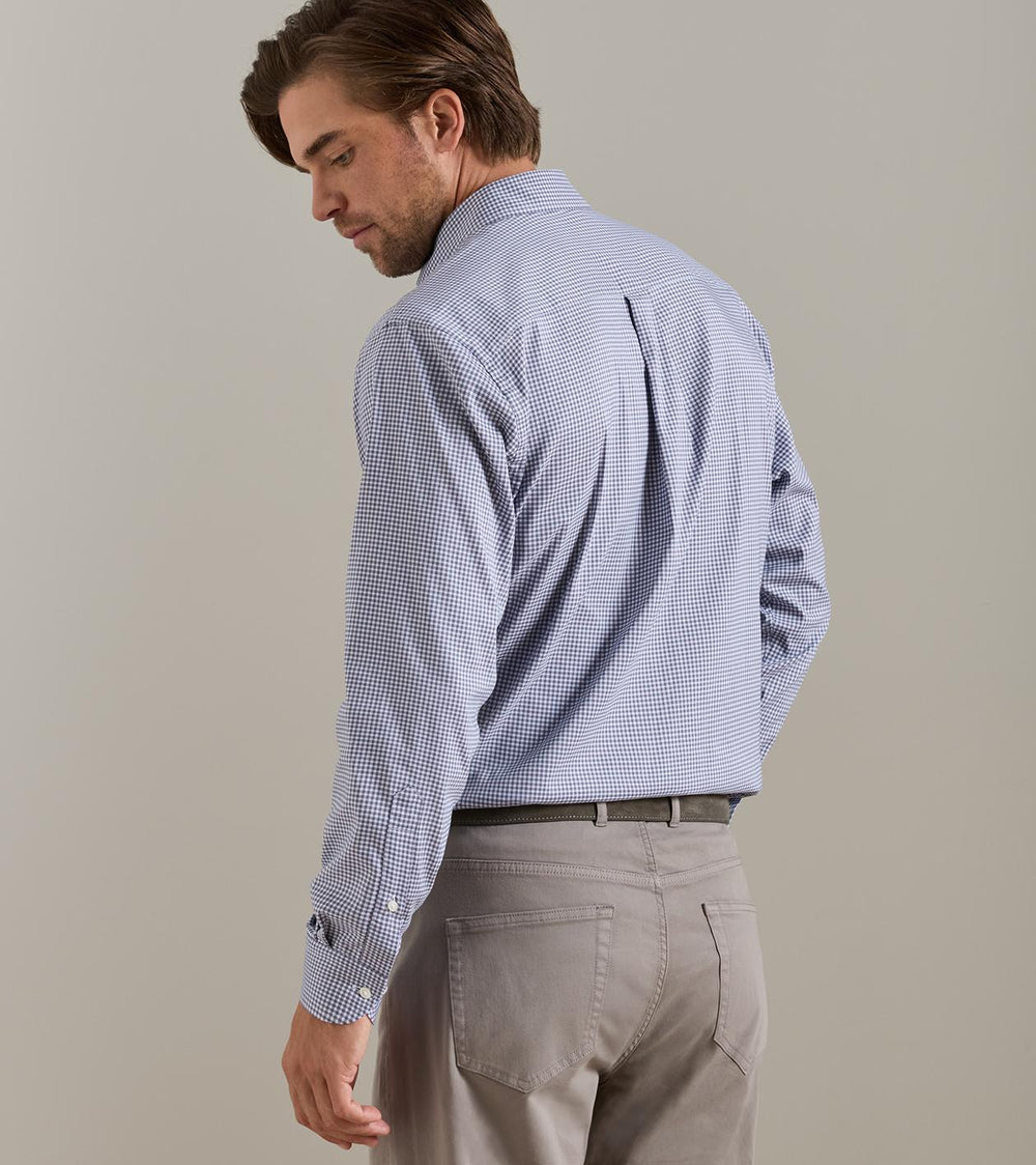 Gregory Crown Lite Cotton-Stretch Sport Shirt In Purple Fig