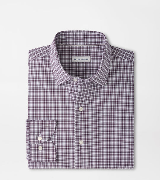 Atlas Crown Lite Cotton-Stretch Sport Shirt In Grapeseed
