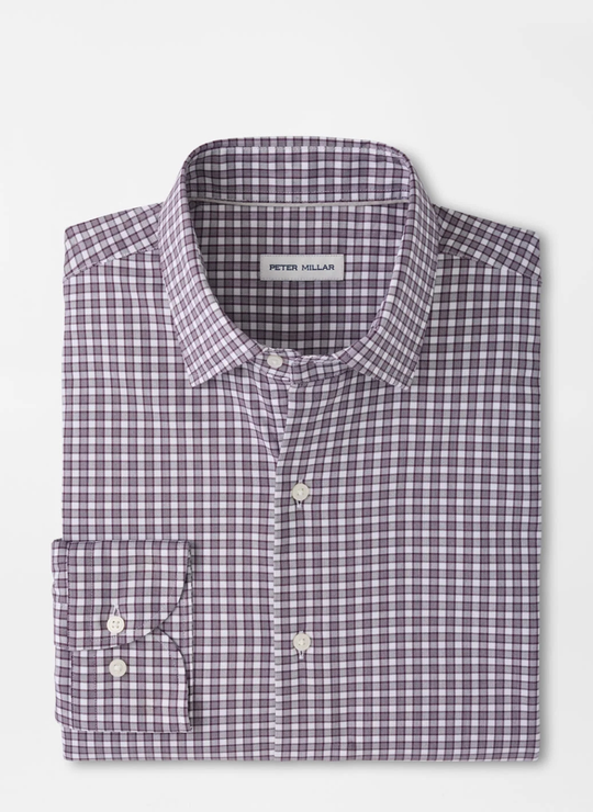 Atlas Crown Lite Cotton-Stretch Sport Shirt In Grapeseed