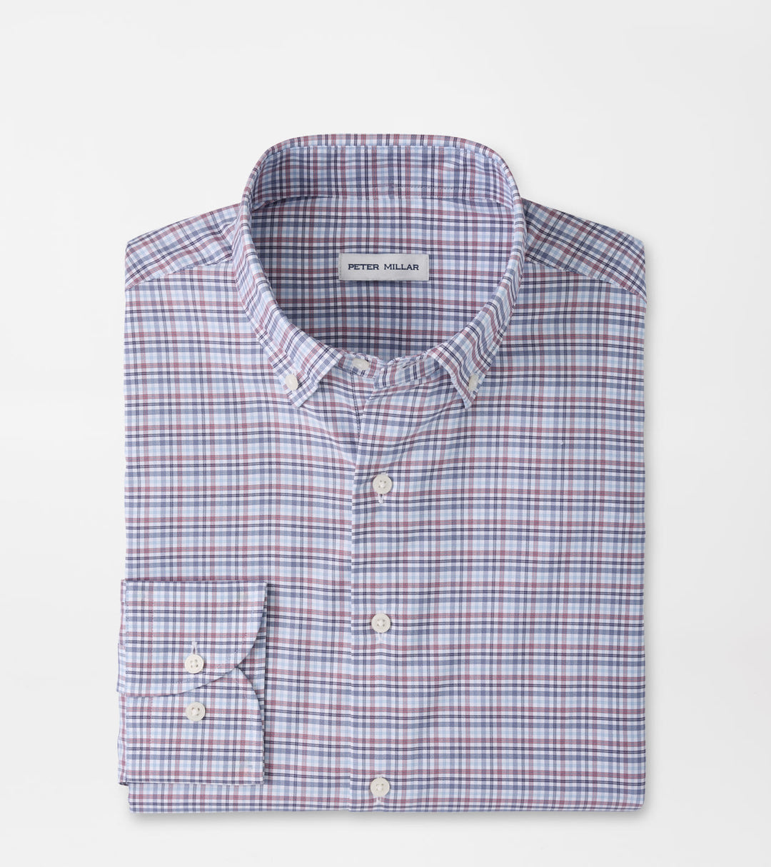 Wayne Performance Twill Sport Shirt In Blue Freesia