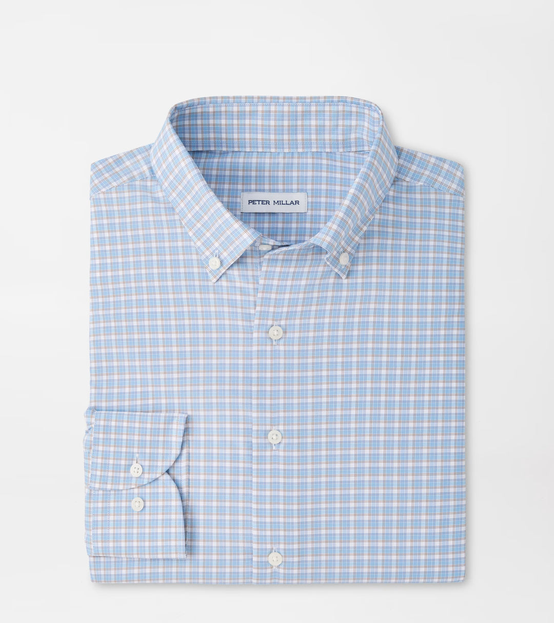 Charles Performance Twill Sport Shirt In Cottage Blue
