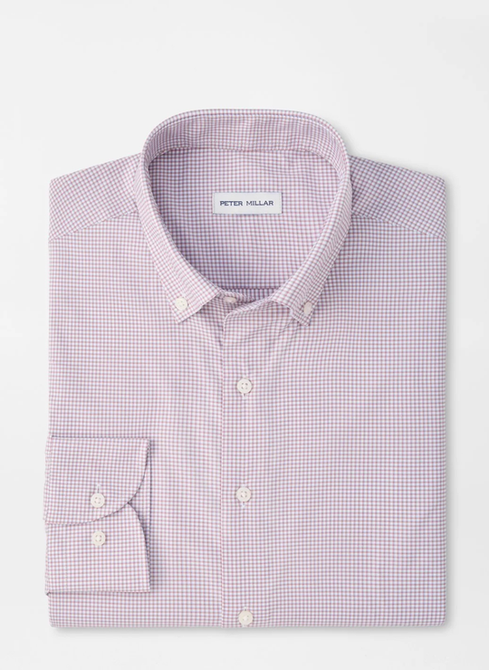 Leo Performance Twill Sport Shirt In Cottage Blue