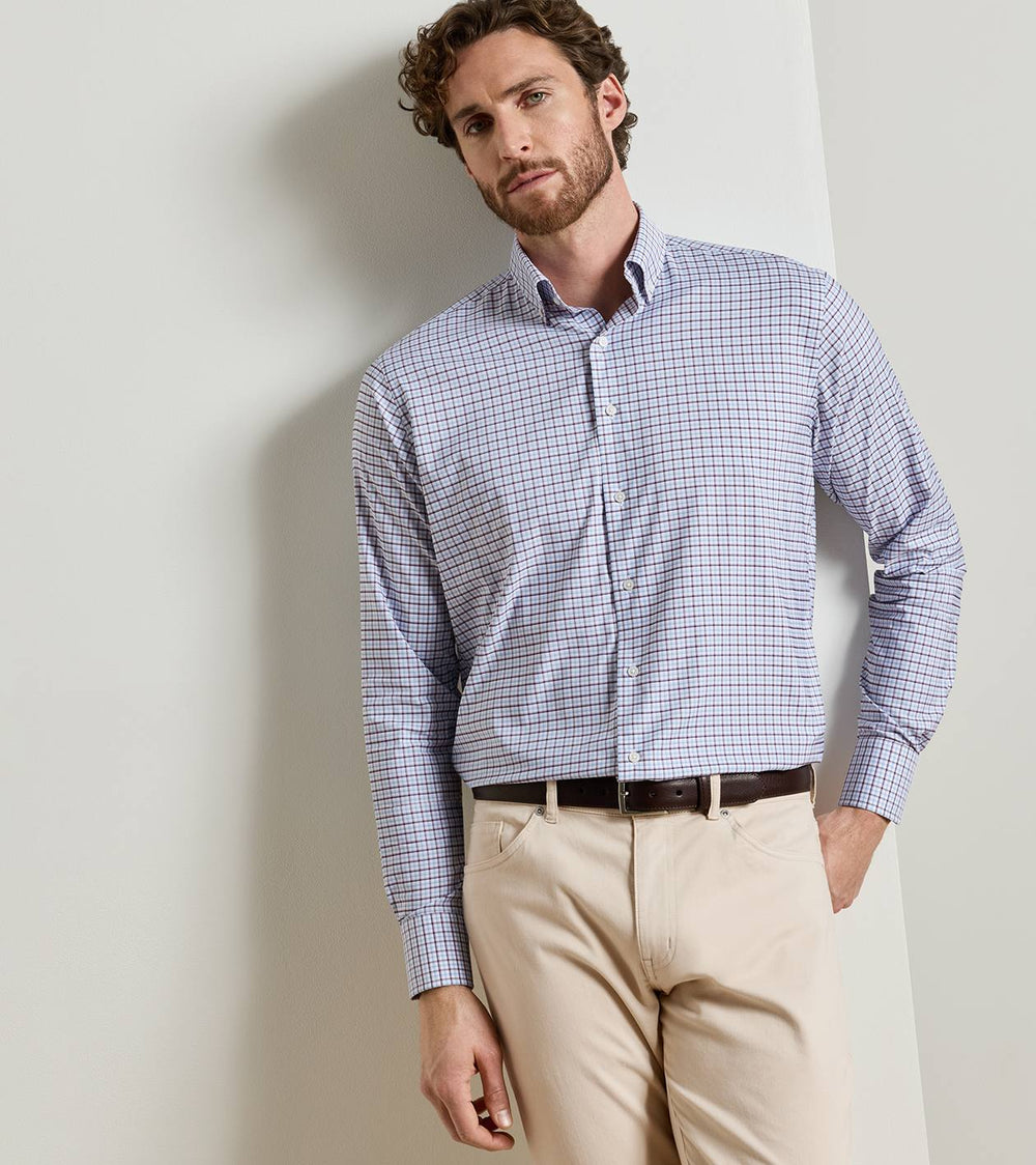 Axel Performance Twill Sport Shirt In Lakeside