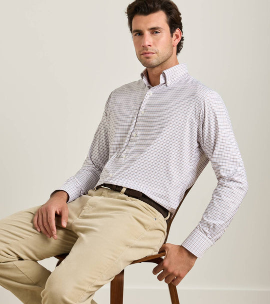 Axel Performance Twill Sport Shirt In Sawgrass