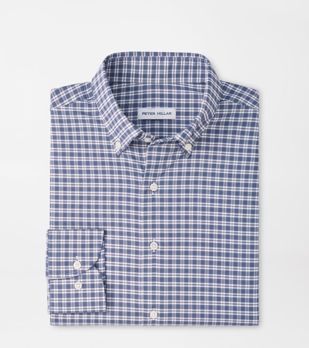 Clark Performance Twill Sport Shirt In Navy